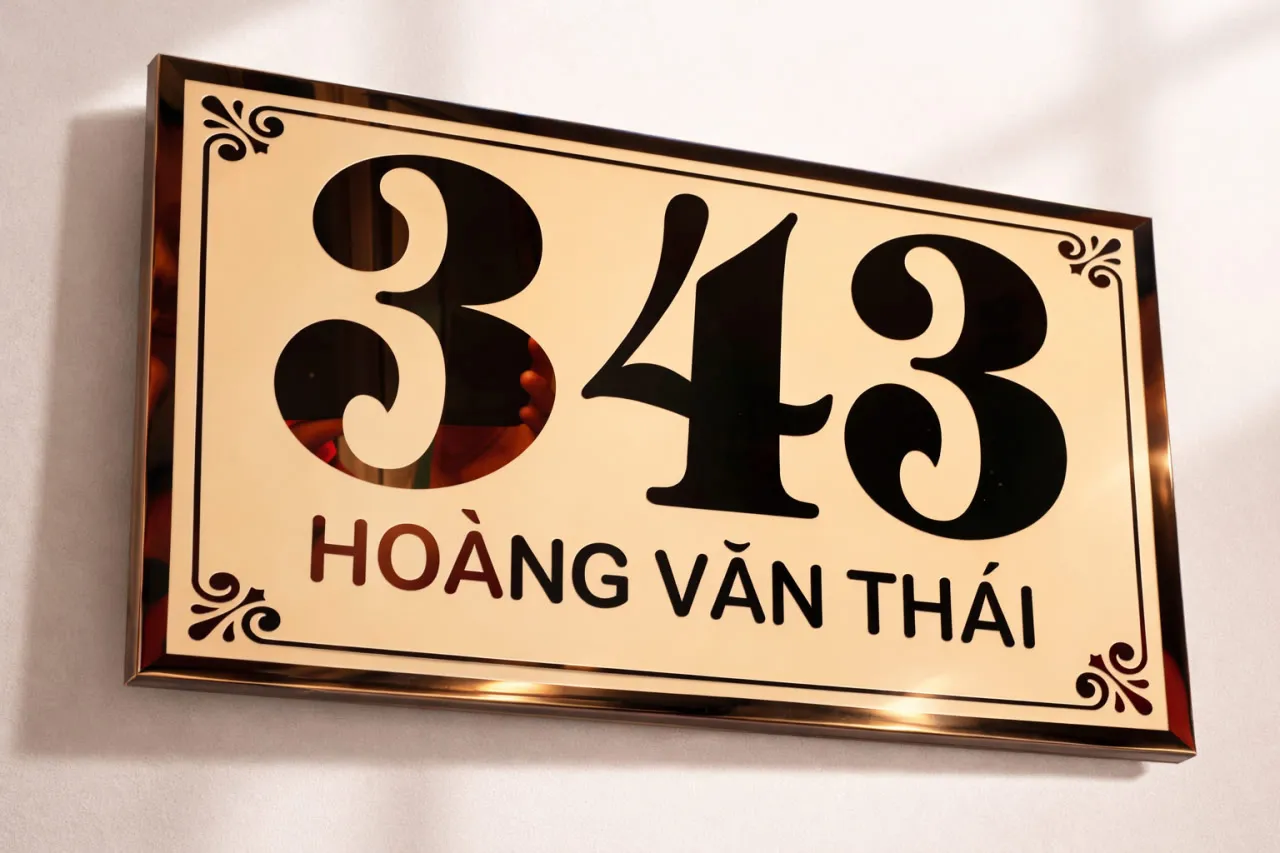 Bảng số nhà inox vàng gương ăn mòn chữ nổi sang trọng bảng số nhà inox vàng gương ăn mòn chữ nổi cao cấp